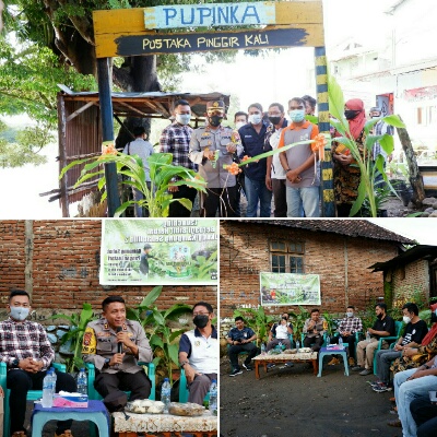 Sukseskan Kampung Sehat, Kapolres Sumbawa Bersama Rumah Zakat Launching Berbagi Bibit Herbal