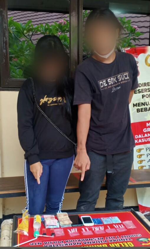 Asyik Isap Sabu, Pasangan Kekasih Pengedar Narkoba Di Mataram Digrebek Polisi