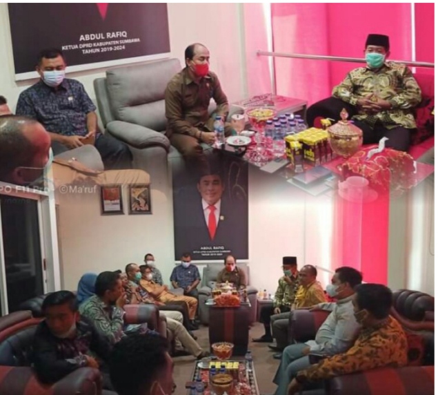 Mantapkan Pembahasan Perubahan KUA & PPAS 2021, Pimpinan & Anggota DPRD KSB Kunjungi DPRD Sumbawa