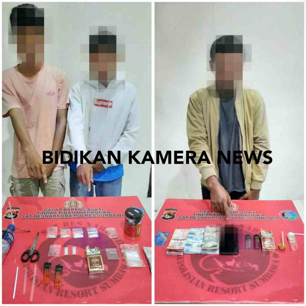 Tiga Terduga Sindikat Narkoba di Alas Barat Dibekuk Polisi