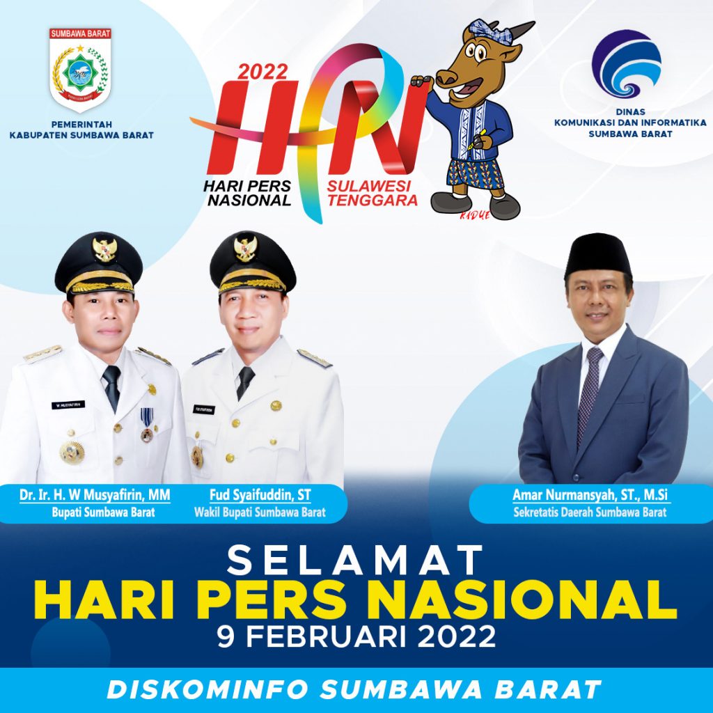 Diskominfo Kabupaten Sumbawa Barat, Mengucapkan ” Selamat Hari Pers Nasional 2022 “