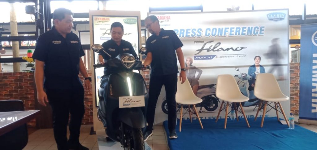 Lengkapi Keluarga Classy Yamaha, Grand Filano Hybrid Connected Resmi Hadir di NTB