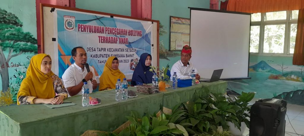 STOP BULLYING..! , Dibud KSB Bersama Pemdes Tapir Gelar Sosialisasi Anti Bullying