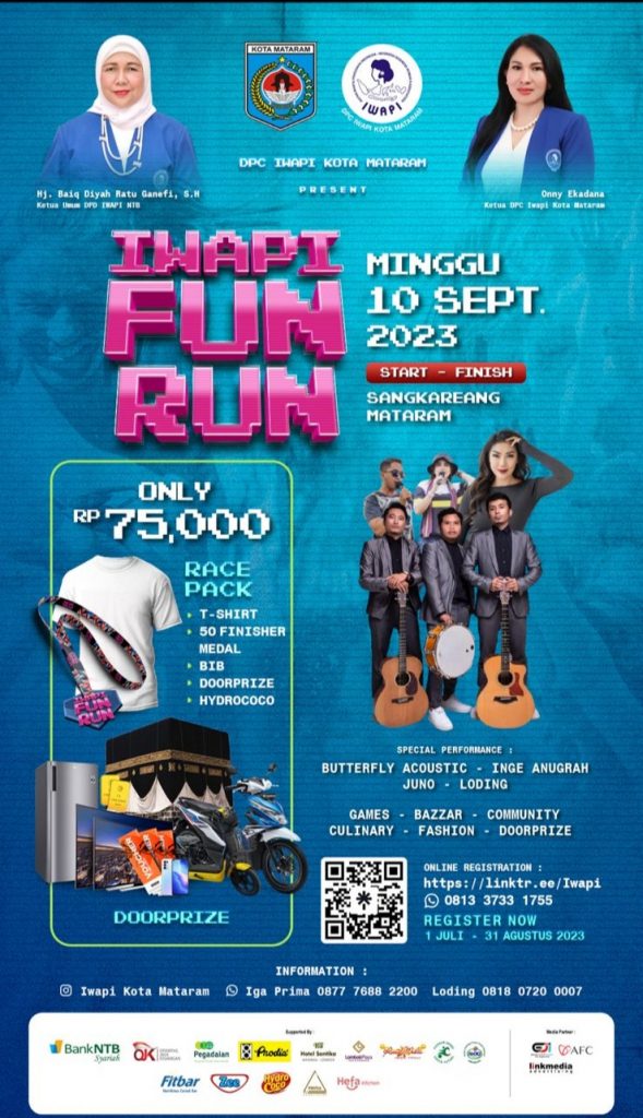 AYO IKUTI DAN RAMAIKAN IWAPI FUN RUN Minggu 1 September 2023