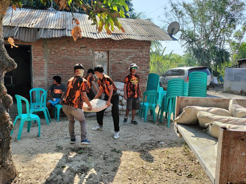 Bantu Warga Miskin, Ormas PP KSB Gotong Royong Bangun RTLH