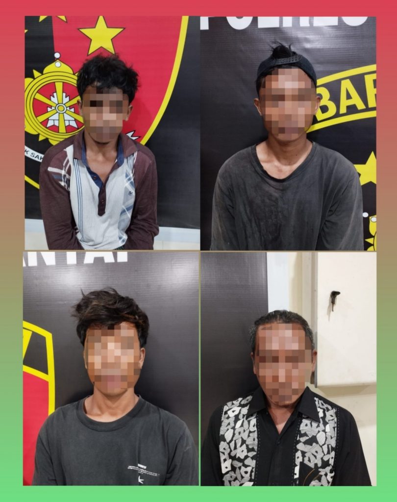 Tim Puma Polres Sumbawa Barat, Bekuk 5 Terduga Pelaku ” Nyuri di Maluk, Ketangkap   di Pulau Lombok “