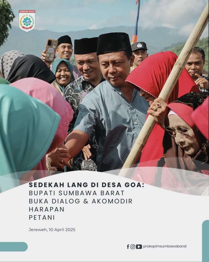 Hadir Dalam Acara Sedekah Lang, Bupati Sumbawa Barat Buka Dialog Dan Akomodir Harapan Petani