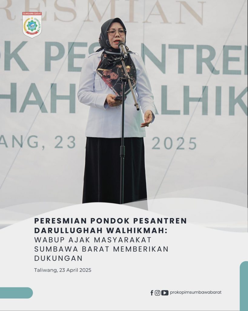 Wabup Resmikan Pondok Pesanteren Darul Lughah Wal Hikmah, Ajak Masyarakat KSB Memberikan Dukungan