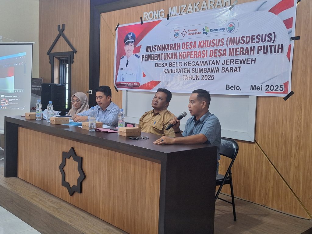 Pembentukan Koperasi Merah Putih, Kades Belo Sebut Langkah Strategis Menuju Kemandirian Ekonomi Desa