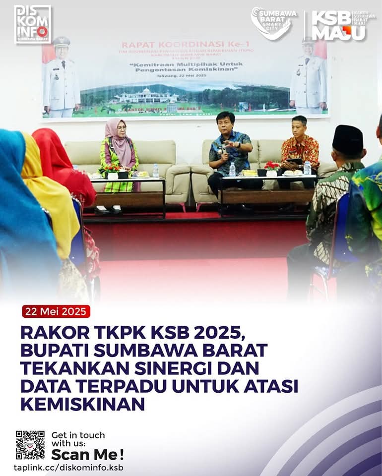 Bupati Sumbawa Barat Tekankan Pentingnya Formulasikan Gerakan Daerah Yang Terintegrasi Dengan Program KSB Maju
