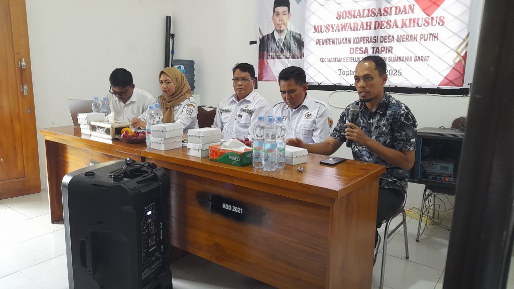 Koperasi Merah Putih Desa Tapir Kecamatan Seteluk KSB, Resmi Terbentuk