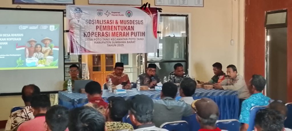 Pemdes Poto Tano KSB, Resmi Membentuk Koperasi Merah Putih