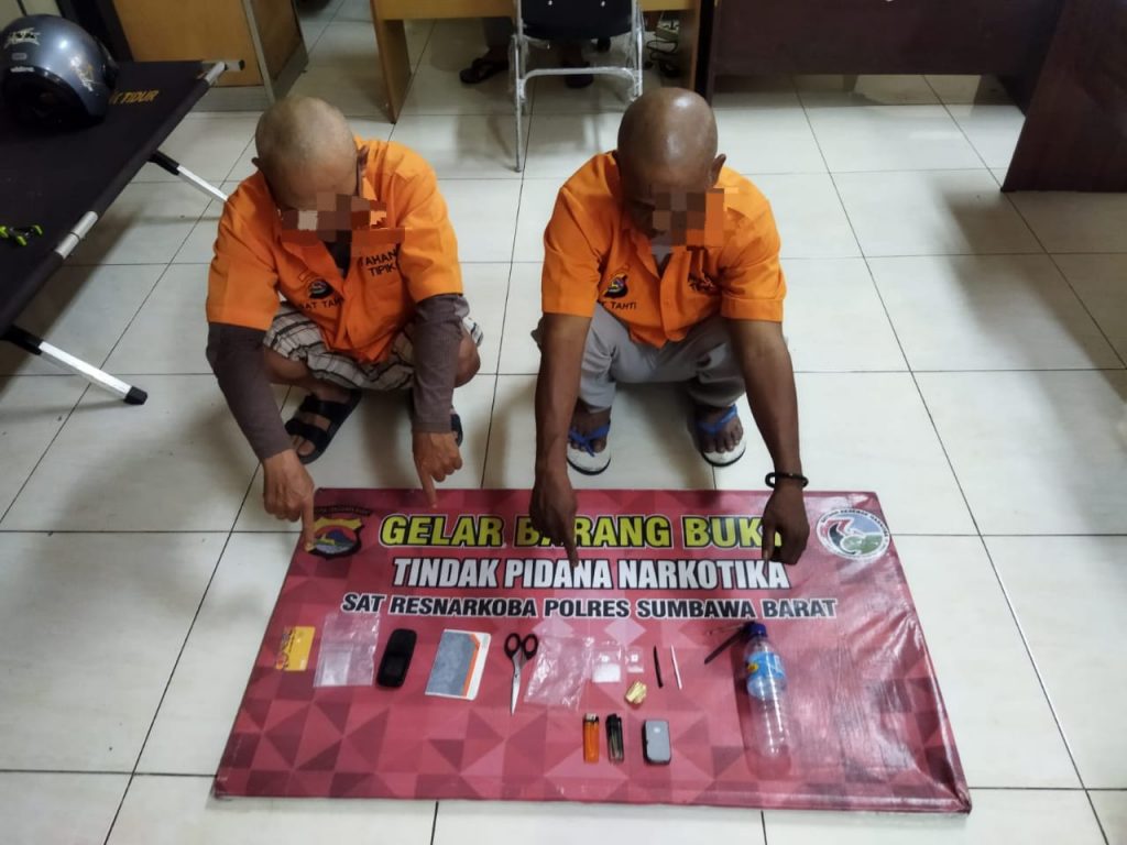 Tidak Kapok – Kapok Dua Pria Lebih Paruhbaya Bisnis Barang Haram  Dibekuk Polisi, Salah Satunya  Residivis 