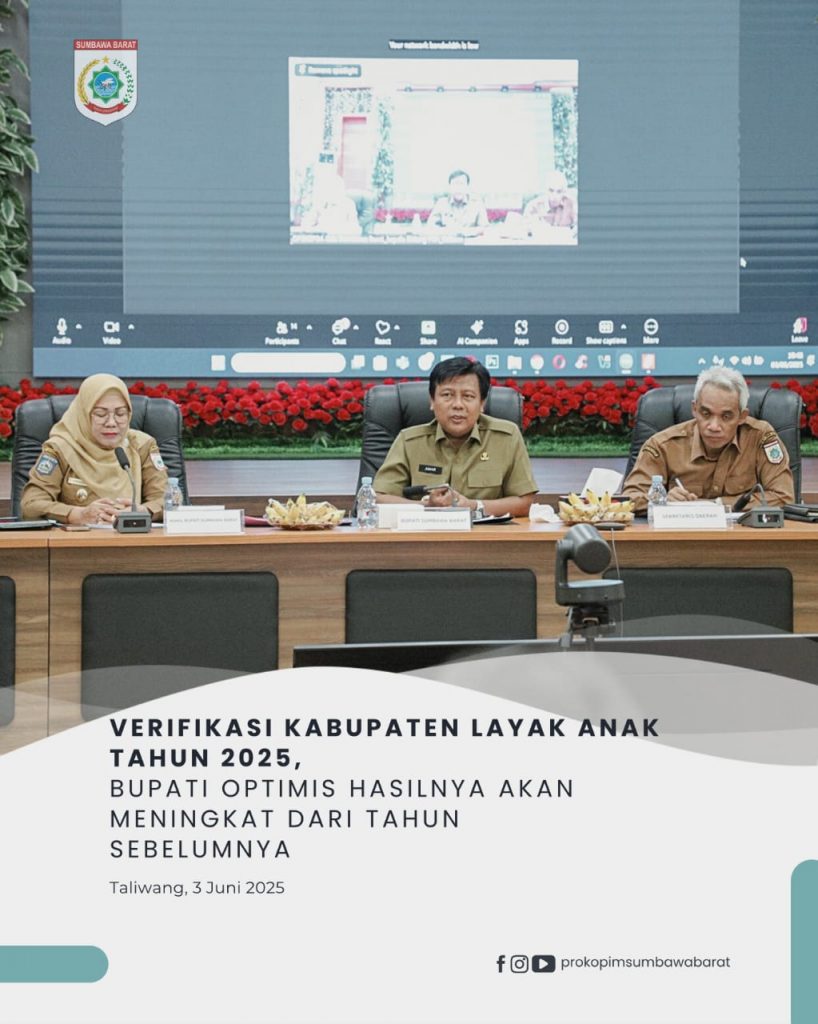 Verifikasi Kabupaten Layak Anak Tahun 2025, Bupati Optimis Hasilnya Akan Meningkat Dari Tahun Sebelumnya