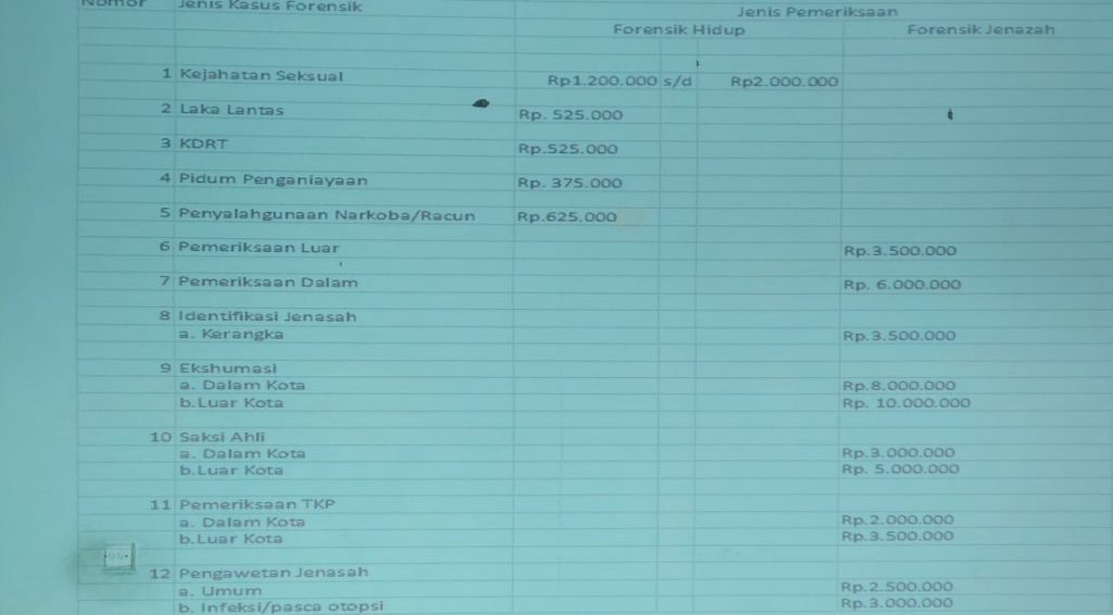 ” IRONIS ” Di Maumere Flores Rp 1,2 Juta Biaya Visum Et Revertum Dibebankan Kepada Korban Sangat Mencekik Leher