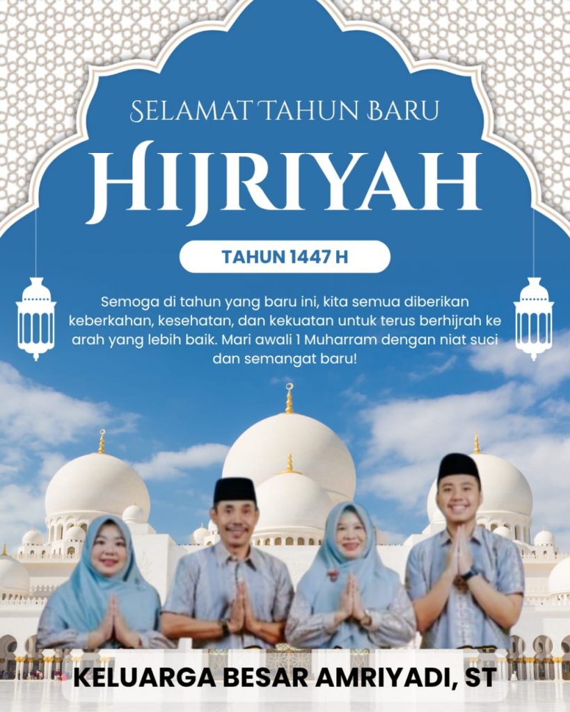 Keluarga Besar SEKDIS Dinas PUPR Kabupaten Sumbawa Barat MENGUCAPKAN  SELAMAT MEMPERINGATI TAHUN BARU ISLAM