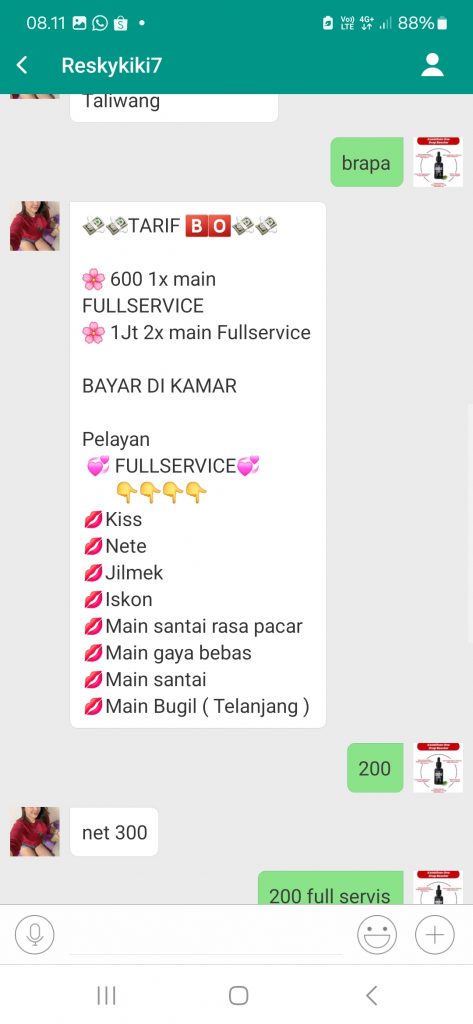 Jasa Lendir Melalui Aplikasi Michat Kian Marak Di KSB ‘ Produk Lokal Juga Tersedia “