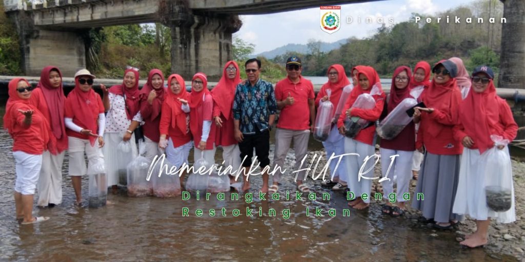 Jaga Ekosistem Perairan, Dinas Perikanan KSB Tebar Ribuan Bibit Ikan di Sungai