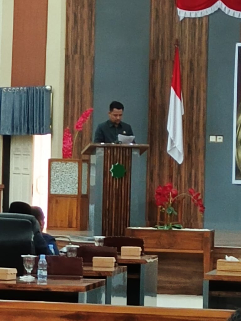 Pandangan Umum Fraksi Nasdem DPRD Kabupaten Sumbawa Barat Terhadap Nota Keuangan RAPERDA APBD TA. 2026