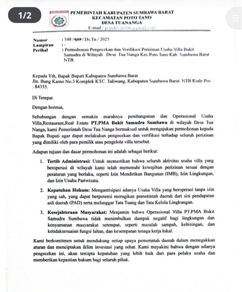 Villa Bukit Samudra Kertasari Milik WNA Asal Prancis Diduga Belum Memiliki Ijin Pendirian Properti, Diminta Dinas Terkait dan APH Jangan Diam