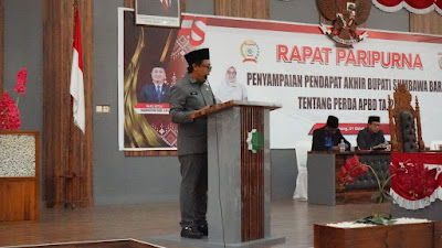 Pendapat Akhir Bupati Sumbawa Barat Tentang Raperda APBD 2026 Pada Rapat Paripurna 