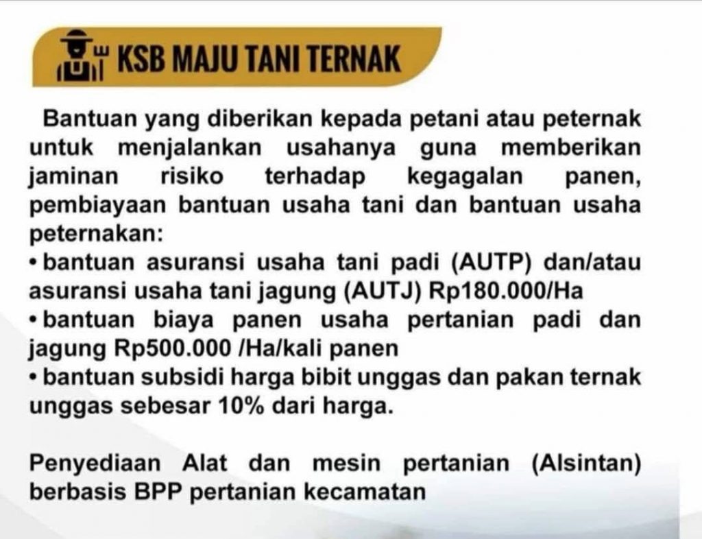 Kadis Pertanian : Kartu KSB Maju Tani Ternak Simbol Perhatian Pemerintah Kabupaten Sumbawa Barat Kepada Petani