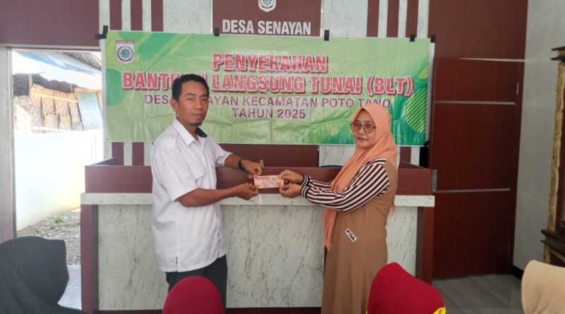 Pemdes Senayan Salurkan BLT untuk 11 Warga Penerima Manfaat