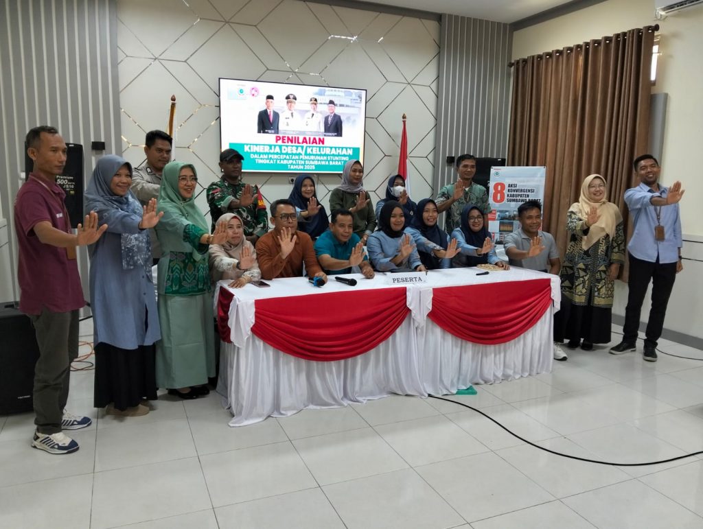Bersama Tim DP2KBP3A KSB, Lakukan Penilaian Kinerja Penurunan Stunting 18 TPPS