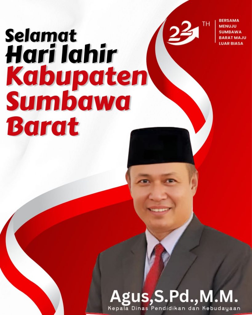 Dinas Pendidikan dan Kebudayaan Kabupaten Sumbawa Barat MENGUCAPKAN