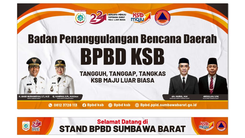 Selamat Datang Di Stan Pameran Pembangunan BPBD SUMBAWA BARAT 2025 Dalam Rangka Harlah KSB Ke -22 